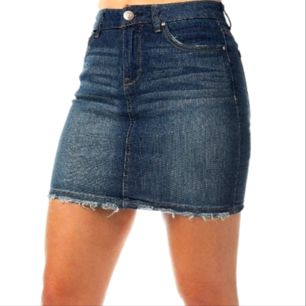 Almost Famous, Denim Skirt. Like New Cond. Size M. Sold Out!!